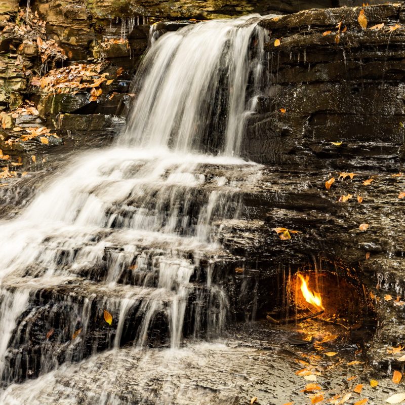 Meet Eternal Flame Falls: An Eerily Beautiful Spot In Western New York ...