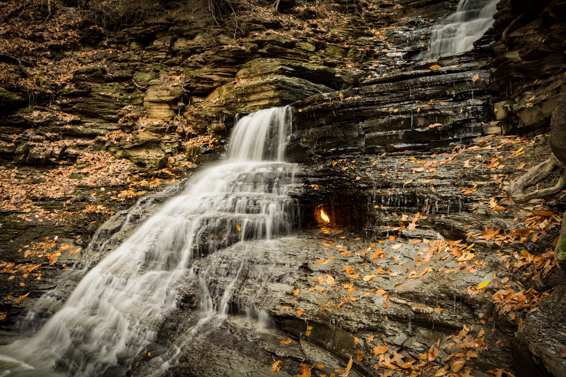 Meet Eternal Flame Falls: An Eerily Beautiful Spot In Western New York ...