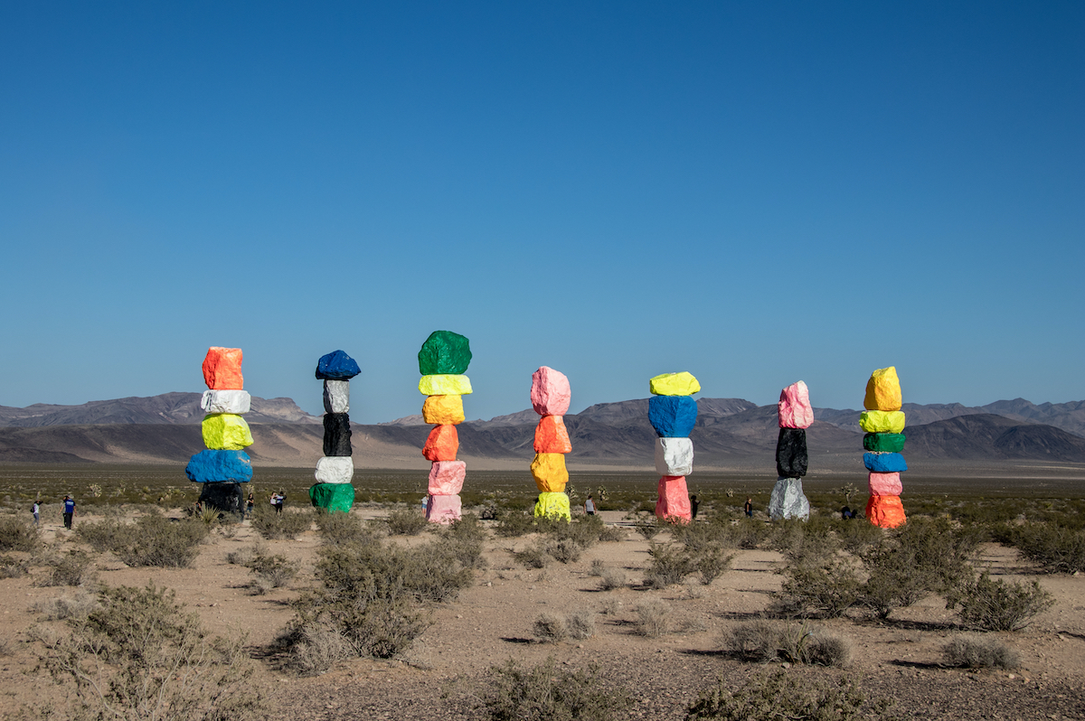 The Story Behind Nevada’s Seven Magic Mountains