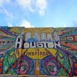 Houston Is Inspired Mural in downtown Houston