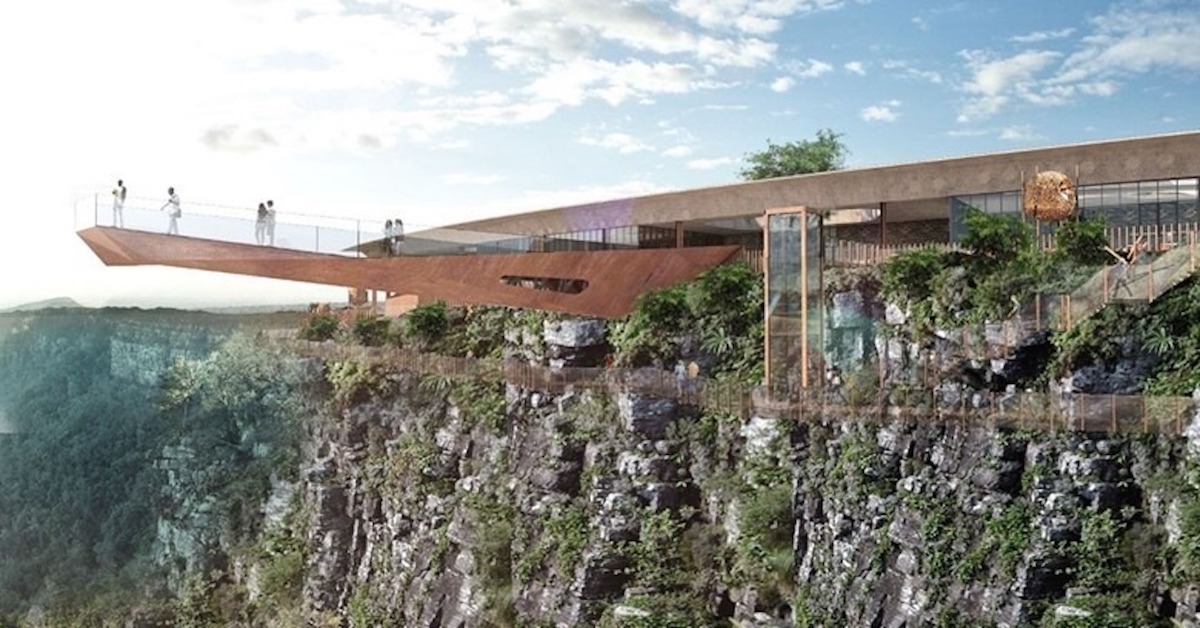 自然保護区の劇的な景色を提供する南アフリカ初のスカイウォーク