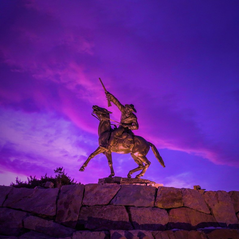 The Scout statue in Cody, Wyoming