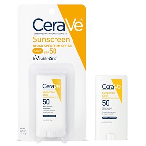 2 CeraVe Mineral Sunscreen Sticks - one in the package and one outside