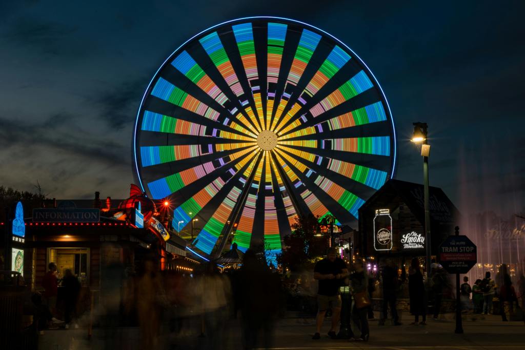 Great smokey mountain wheel in pigeon forge tennessee usa